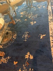 ANTIQUE PEKING CHINESE ORIENTAL RUG WOOL HAND KNOTTED CIRCA 1890. 14’ X 11’
