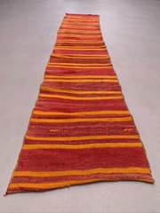 Old Turkish narrow Kilim Runner 272×52 cm shabby chic, vintage kelim