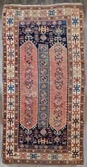 Stunning Antique Caucasian Lambalo Runner C.1900 Gorgeous Natural Dyes 4’1×10