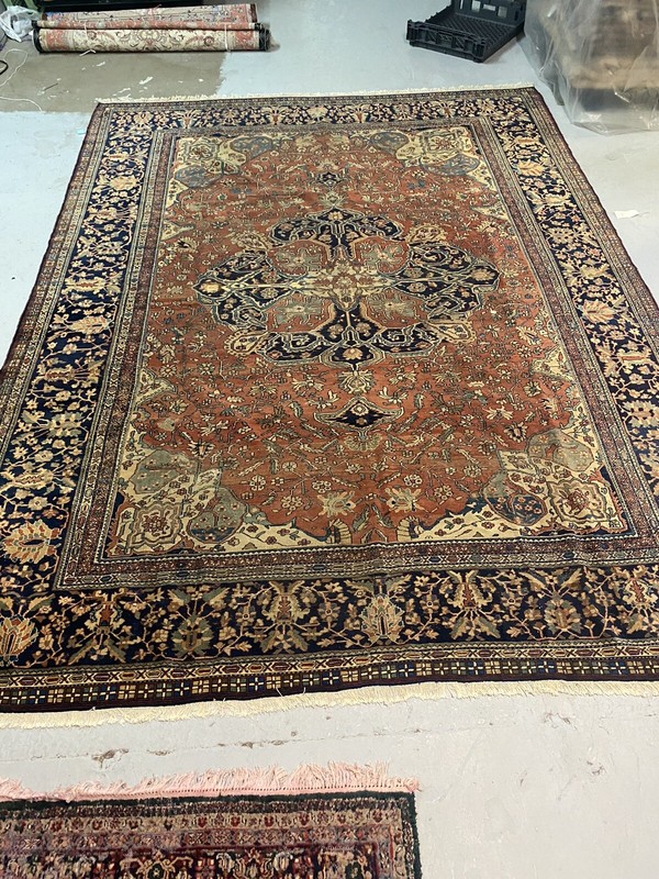 Late 1800’s Antique Farahan Sarouk Rug gallery