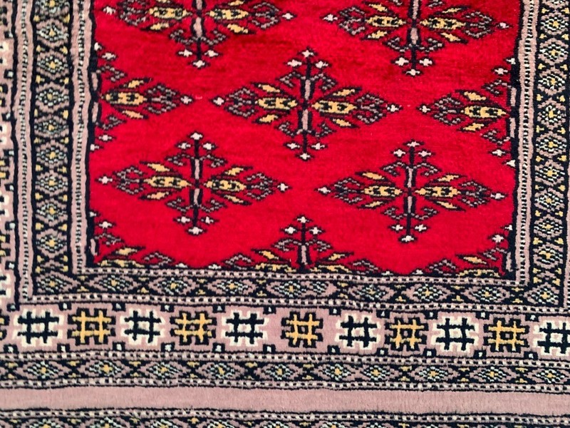 Vintage Afghan Taimani Rug Hand Knotted Bokhara Wool Area Rug 2x3 ft Free Ship gallery