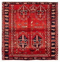 Traditional Vintage Hand-Knotted Area Rug 5’11” x 5’11” Oriental Wool Carpet