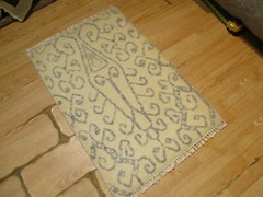 2×3 Modern Agra ABC Collection Handmade-knotted Wool Rug #35