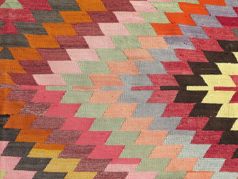 Area Rugs, Handmade Turkish Kilim Wool Rug, Floor Carpet, Large Teppich 68"X104" gallery