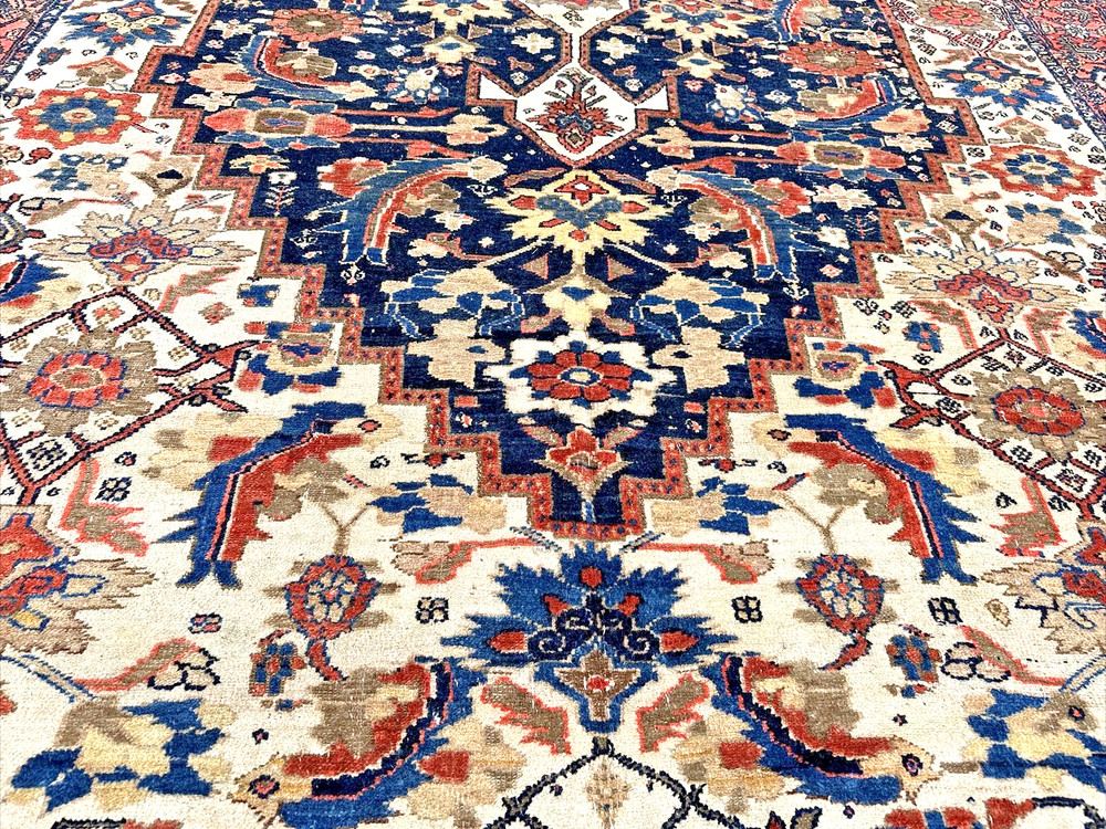 Auth: 19th C Antique N W Kurdish Rug Exquisite Mystical ART Kalleh Fine 7x15