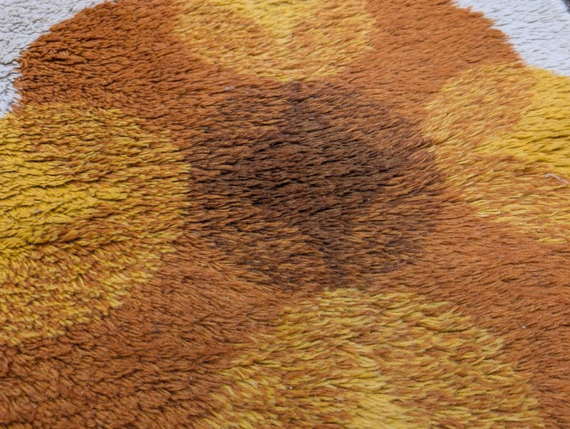 Vintage Carpet Rug Shag 135 X 65 70s Space Age Op Art Retro Bridge N22 gallery