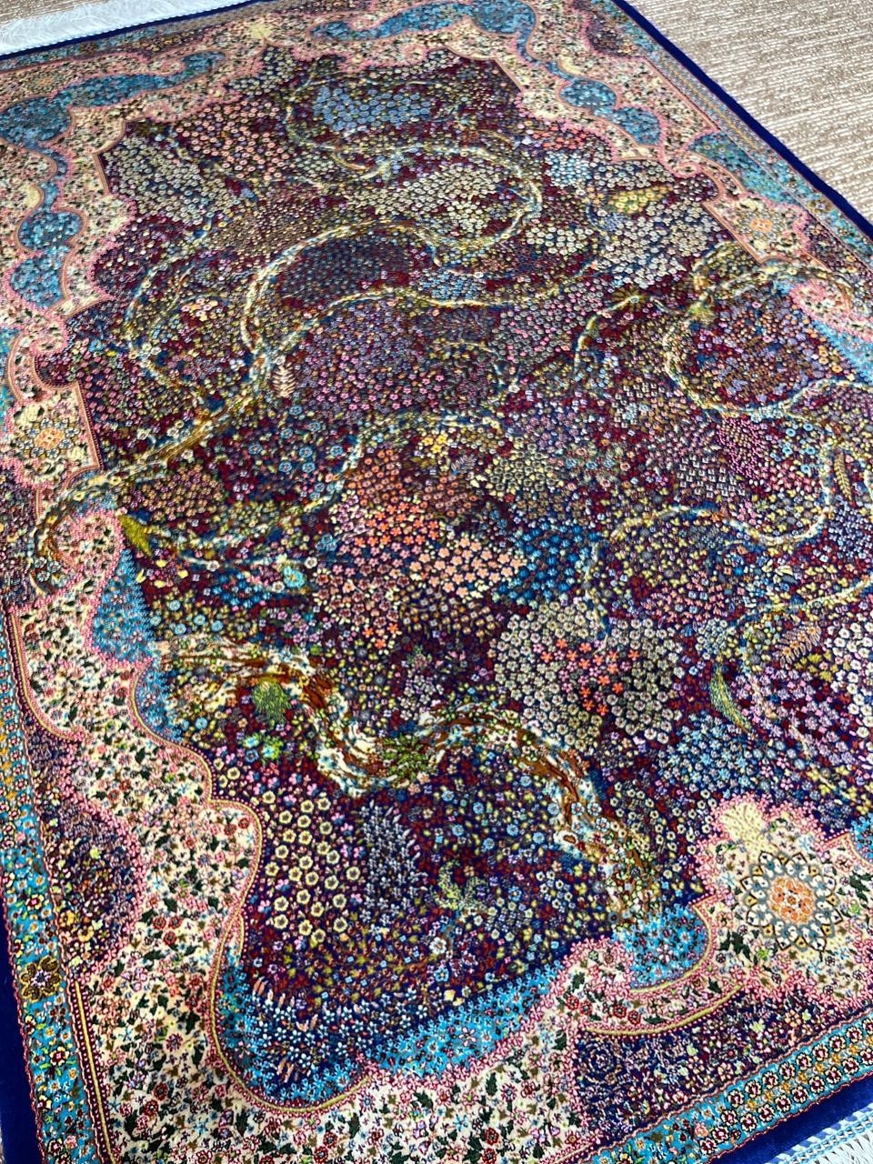Silk Rug 3 x 5 ft High Quality Floral Pattern Tree Of Life Design 91 x 152 gallery