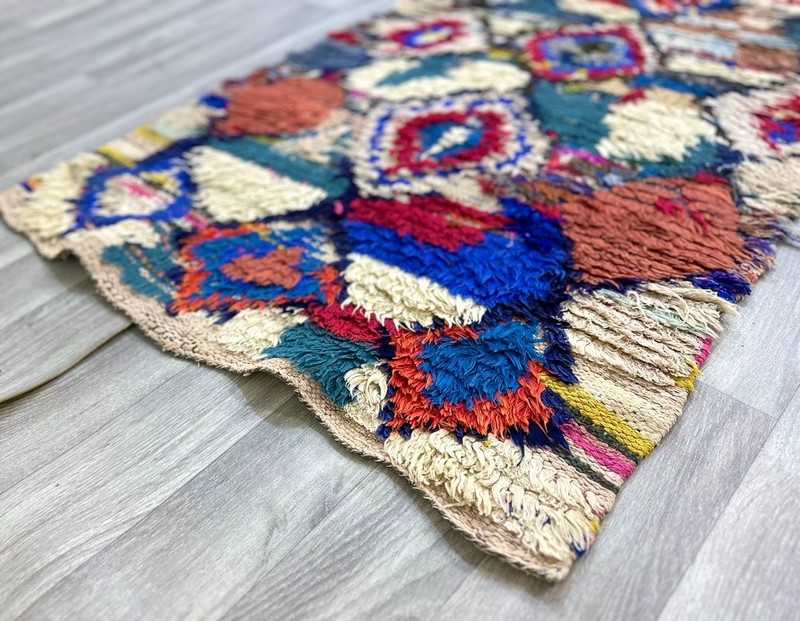Vintage Moroccan Berber Runner Rug 2'5" x 9'8" Handmade Colorful Boho Geometric gallery
