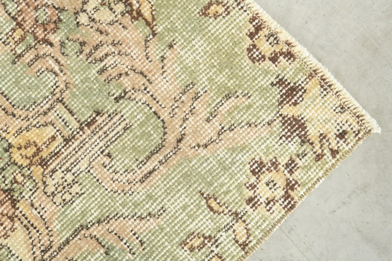 1x4 Turkish Slim Rug Hand-Knotted Door Mat Vintage Small Runner Mini Carpet,962 gallery
