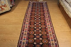 10 Ft. Long Handmade Antique Caucasian rug Tribal 100% Wool Circa 1880’s