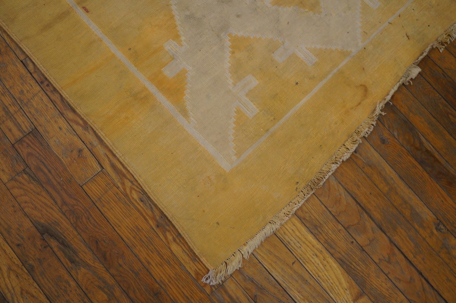 4X6 Antique Indian Dhurries Wool Area Rug 1940 gallery