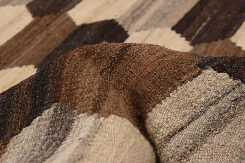 Vintage Hand Woven Turkish Carpet 6'8" x 9'9" Traditional Wool Kilim Rug gallery