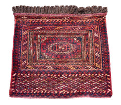 Fabulous Antique Tribal Tekke Bag Face Rug 19” x 16” Collector Item Wall Rug