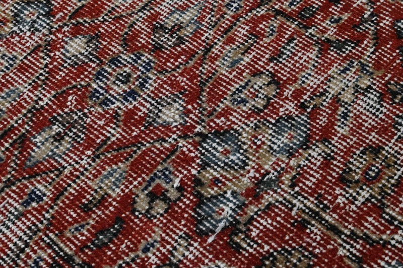 Oushak Turkish Vintage Rug 5x9 Kilim Rug Anatolian Handmade Boho Decor RED gallery