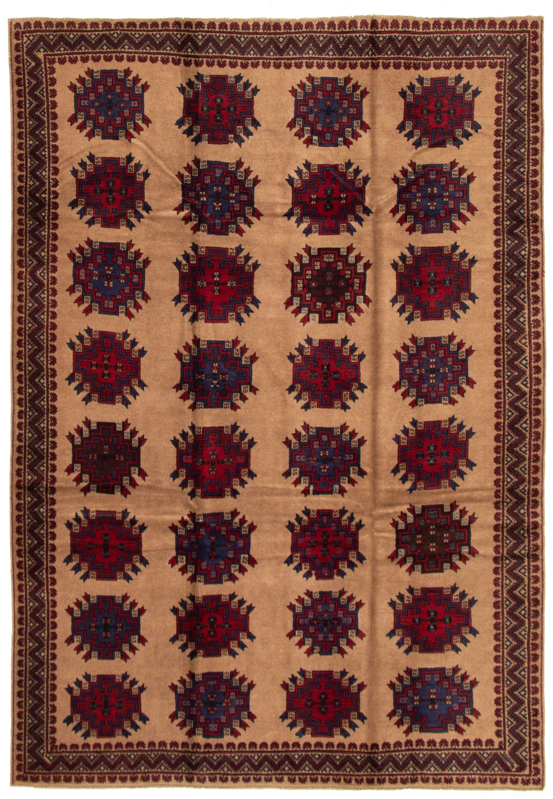 Vintage 6'3" x 8'11" Traditional Hand Knotted Vegetable Dye Wool Area Rug gallery