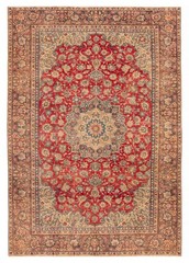 Vintage 9’2″ x 13’1″ Traditional Hand Knotted Vegetable Dye Wool Area Rug