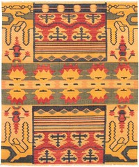 Vintage Hand Woven Area Rug 8’2″ x 10’1″ Traditional Wool Oriental Carpet