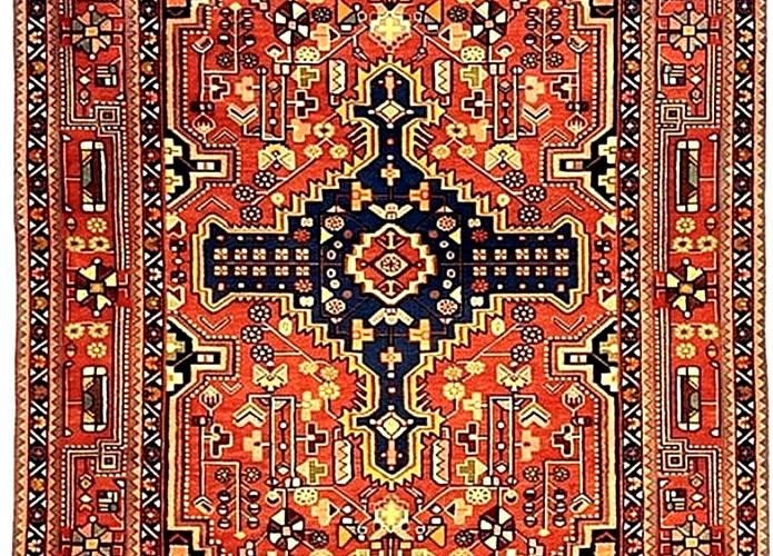 Vintage Hand Knotted Nahavand Tribal Wool Area Rug 5x7 Rust Oriental Carpet Boho gallery