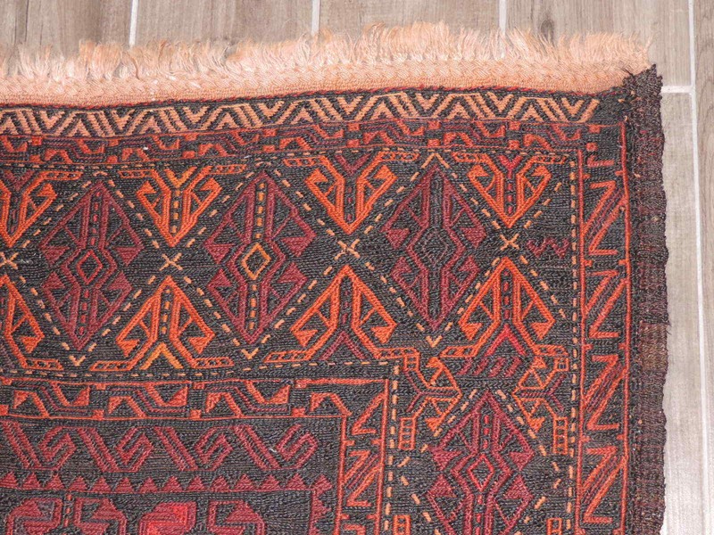4x8ft. Handmade Sumak Kilim Wool Runner gallery
