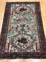 4’3″ x 6’8″ Antique Turkish Floral Oriental Rug – 1880s – Hand Made