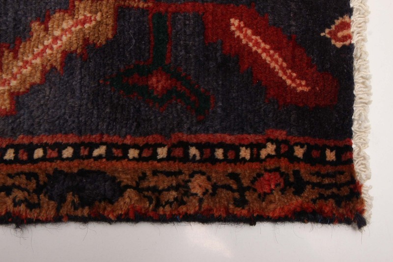 Vintage 3'10" x 5'5" Traditional Hand Knotted Vegetable Dye Wool Area Rug gallery