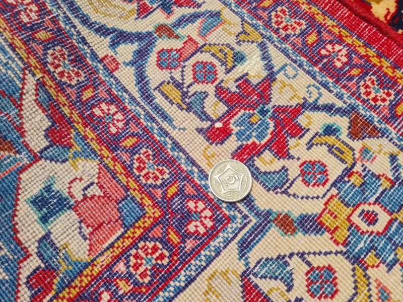 Amazing Hand Knotted Vintage Isfahoun Wool Area Rug 5.0 x 3.5 Ft gallery