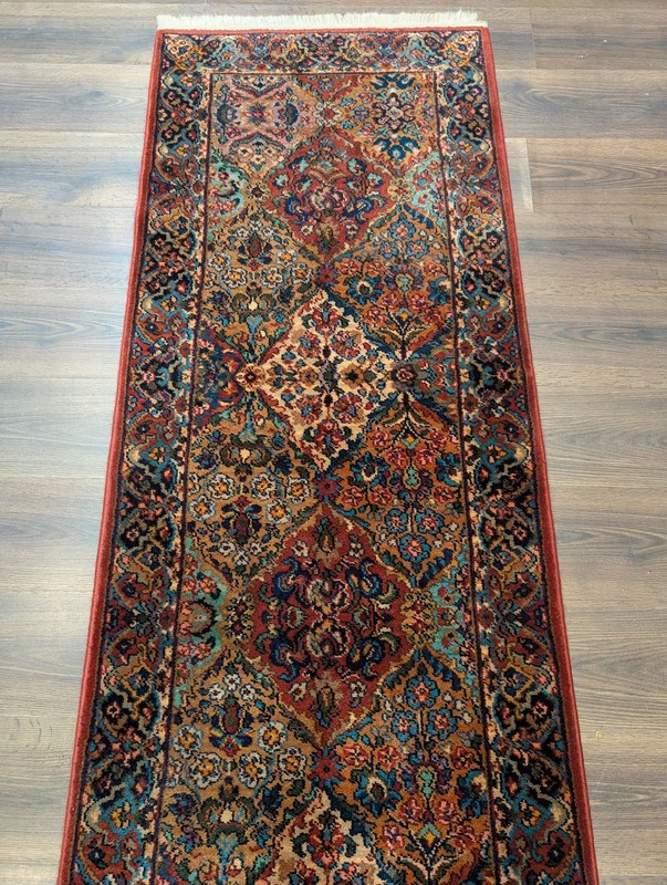 Karastan Runner Rug 2.6 x 8.6, Multicolor Panel Kirman #717 gallery