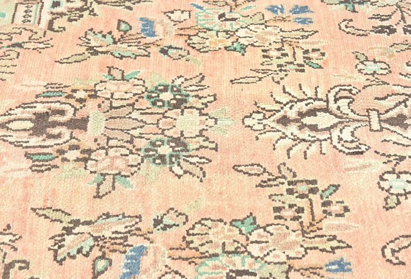 Semi-Antique Distressed Handmade Floral Design Oriental Rug Decor Carpet 7X10 ft gallery