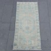 Pastel 2x5 Turkish kitchen rug 2.43 x 4.92ft Vintage Handmade 74 x 150 cm runner gallery