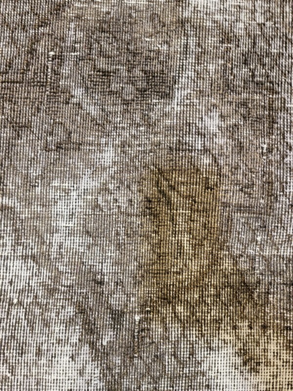 Antique Oriental Hand-Knotted Wool Area Rug Distressed Charcoal 9'7" x 12'9" gallery