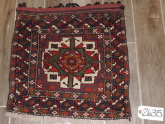 Antique Kurdish Wool Salt Bag
