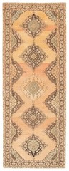 Vintage Hand-Knotted Area Rug 4’9″ x 12’8″ Traditional Oriental Wool Carpet