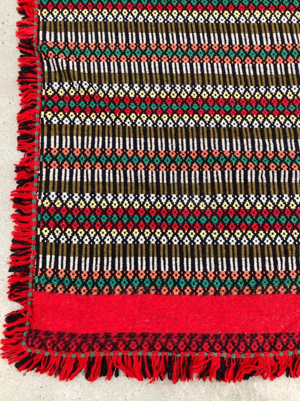 Vintage Handmade Traditional Beautiful Turkish Kilim Floor Rug Carpet 208x151 cm gallery