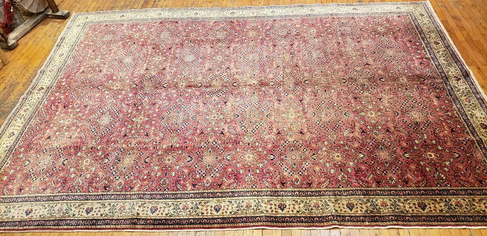 8x11ft Living Room Rug from Turkey 8x11ft Handknotted Turkish Hereke Red Carpet