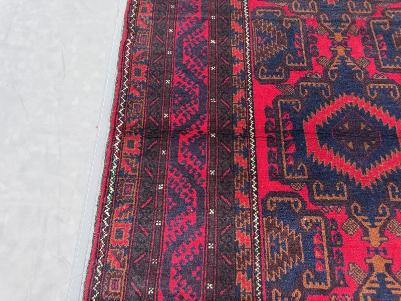 110x200cm Stunning Gorgeous Afghan Nomadic Latif Khani Tribal Belouch Herati Rug gallery