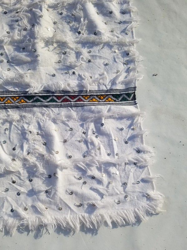 Vintage Traditional Handmade Moroccan Wool Multi Kilim 8.4x5.6ft gallery