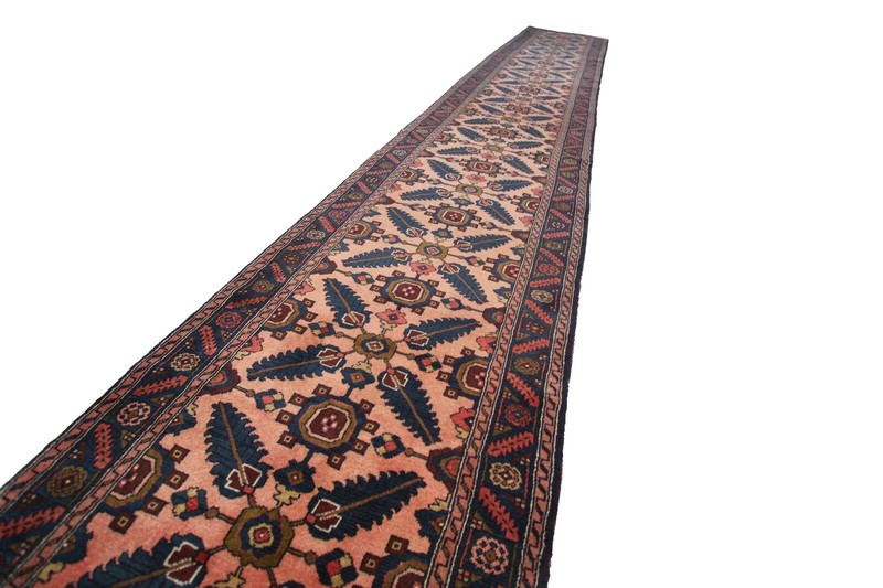 3x19 Incredible Vintage Traditional Handmade Runner Rug High KPSI Geometric gallery