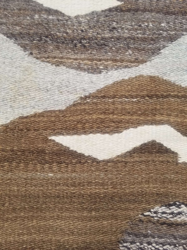 Vintage Handmade Turkish Tulu Traditional Wool Kilim Rug 194x124 cm gallery