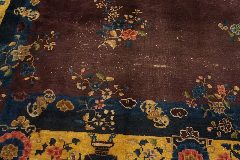 15X25 Antique Chinese Art Deco Wool Area Rug 1920 gallery