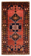 Vintage 3’7″ x 6’10” Traditional Hand Knotted Vegetable Dye Wool Area Rug