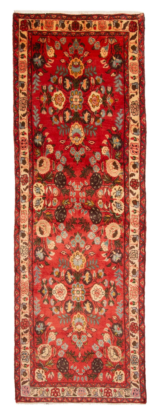 2'9" x 9'2" Vintage Hand-knotted Runner Rug Traditional Oriental Wool Carpet gallery