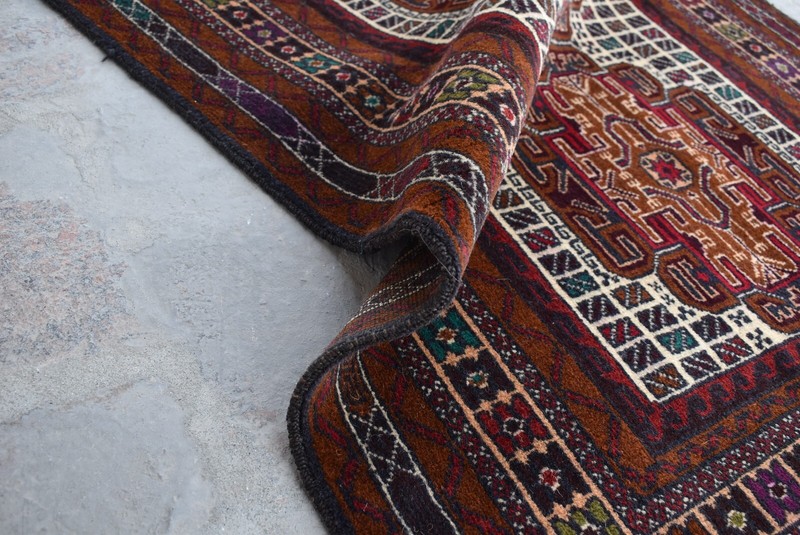 2'9 x 4'11 Hand knotted vintage afghan tribal baluchi zakani rug, Afghan rug 3x5 gallery