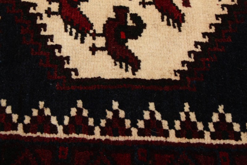 Vintage 3'2" x 4'9" Traditional Hand Knotted Vegetable Dye Wool Area Rug gallery