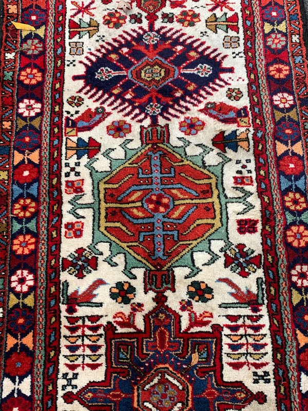 S-Anique American Tribal Heriz Serapi Runner 2'8"x29'10" gallery