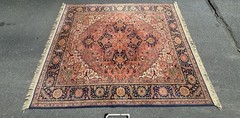 RARE Karastan Rug 8.8 x 10.6 Heriz #726 Wool Pile Original 700 Series Rare
