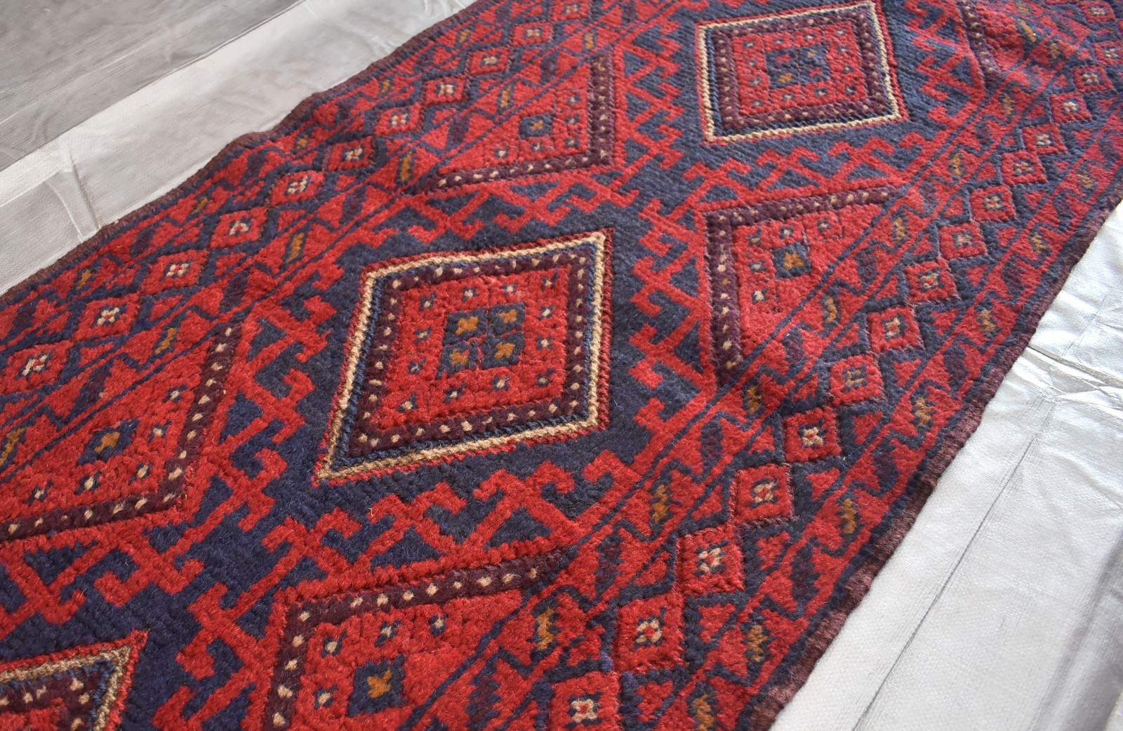 Antique Afghan Mushwani Runner Rug 2x11 Hand Knotted Wool Persian Style Hallway gallery