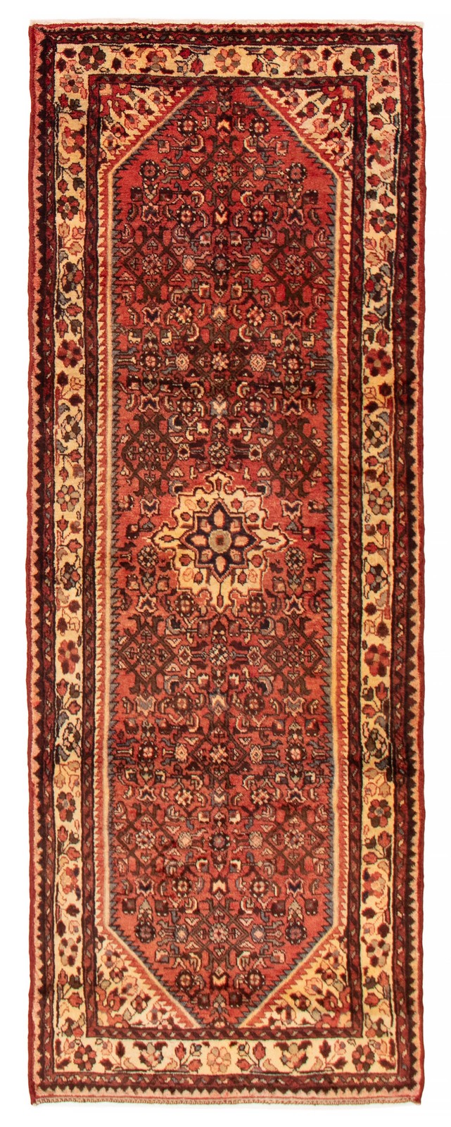 3'7" x 9'10" Vintage Hand-knotted Runner Rug Traditional Oriental Carpet gallery