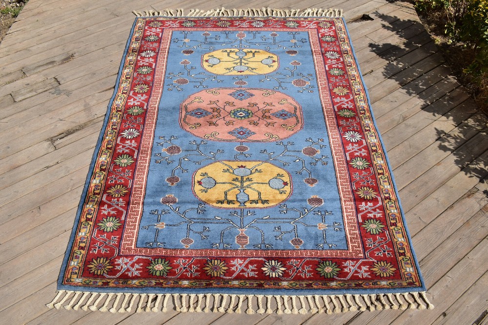 Turkish TERRIFIC Rug 52''x76'' Vintage Fashion Carpet 133x195cm Oriental Rug