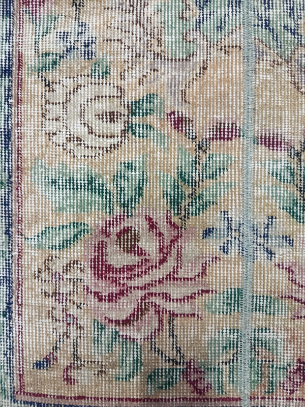 Multicolor Antique Turkish Handmade Rug, 2.1x3.8ft, Old Vintage Patchwork Rug, gallery