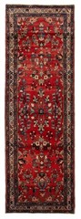 3’7″ x 10’6″ Vintage Hand-knotted Runner Rug Traditional Oriental Wool Carpet
